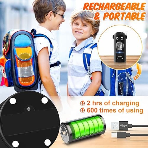 AFMAT Electric Pencil Sharpener, Robot Pencil Sharpener for Colored Pencils 7-11.5mm, Auto in & Out, Fully Automatic Rechargeable Hands-Free Pencil Sharpener for Home Classroom, Battery Operated thumbnail 6