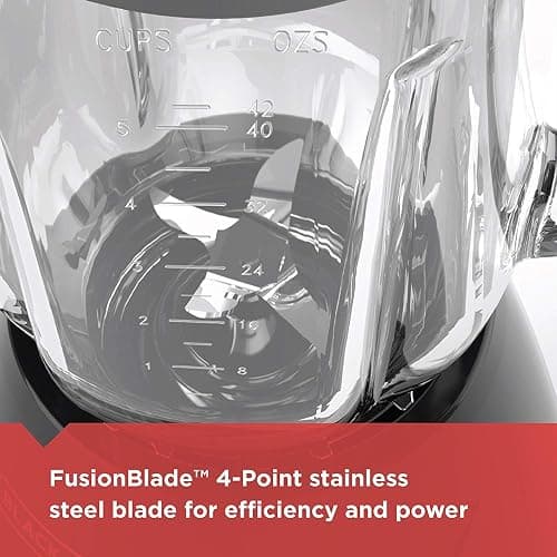 BLACK+DECKER Countertop Blender with 5-Cup Glass Jar, 10-Speed Settings, Black, BL2010BG thumbnail 5