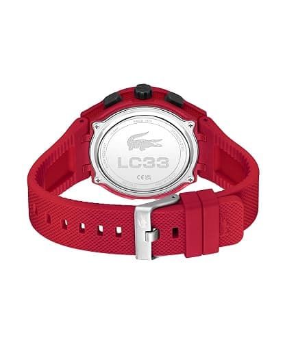 Lacoste LC33 Men's Analog and Digital Movement Watch, Silicone Strap, Water Resistant Up to 10ATM/100 Meters - Contemporary, Sporty - Premium Fashion Timepiece - Gift for Him - 45mm thumbnail 4