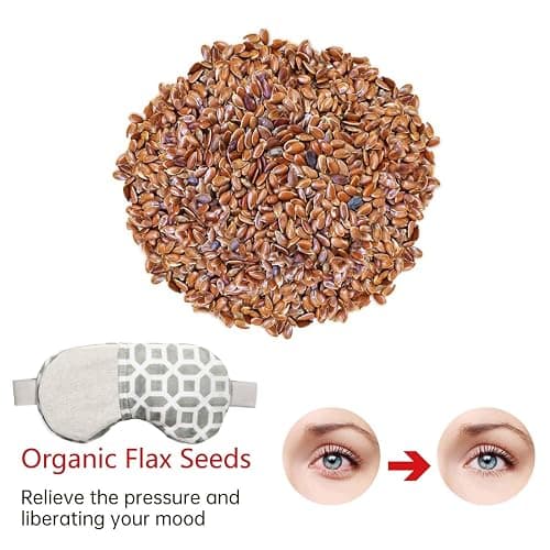 2 in 1 Heated/Ice Eye Mask Moist Heat Eye Mask Lavender & Flaxseed Sinus Pillow Microwavable for Dry Eye,Styes,Sinus Pain,Headache,Migraine,Puffy or Swollen Eyes Irritated and Inflamed Eyelid Bumps thumbnail 6