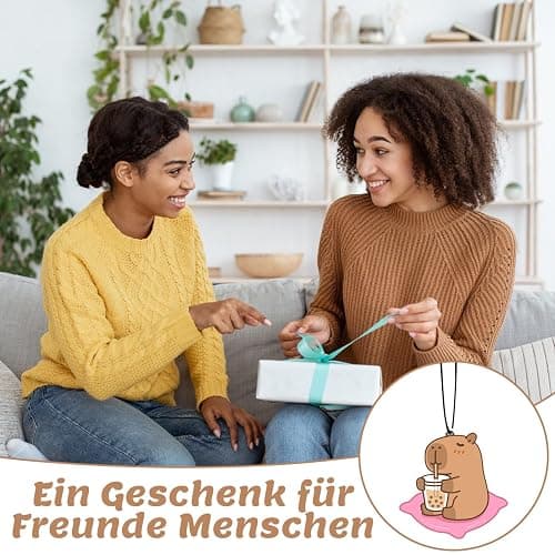 2 Stück Capybara Duftbaum Auto Lustige Car Air Freshener, Duftbaum Personalisiert, Duftspender Lufterfrischer für Autos, Capybara Geschenke, Duftspender für Autos, Schränke, Wohnzimmer, Schlafzimmer thumbnail 7