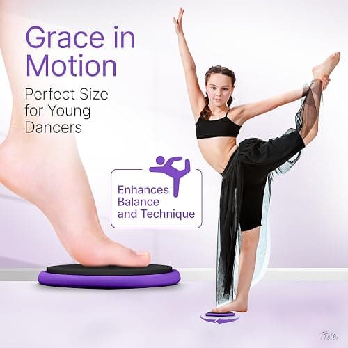 Premium Turning Boards for Dancers – Improve Spins, Technique & Balance, Ideal Turn Board for Ballet, Dancing & Figure Ice Skating, Portable Spin Disc for Dance & Spinner Disk Training Equipment thumbnail 3