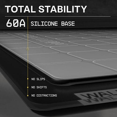 Wallhack 4.0 Glass Gaming MousePad - Professional Esport Mouse Mat with Specialty Surface for Top Speed and Control, Large Tempered Glasspad with Full Silicone Base - (SkyPAD Black,XL 16.92" x 19.29") thumbnail 7