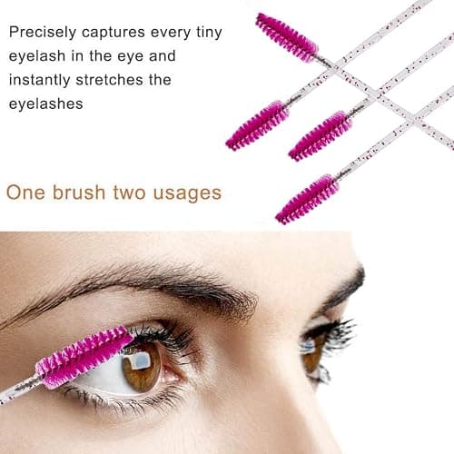 Eyelash Mascara Brushes, Wands Applicator Eyebrow Brush Makeup Kit, Eyebrow Castor Oil Brush Makeup Tool … thumbnail 2