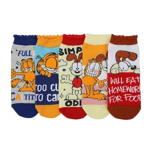 Bioworld Garfield Cattitude Women's 5-Pair Ankle Socks - Image 1