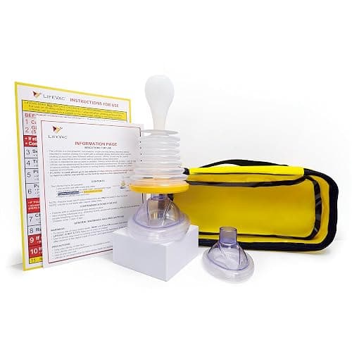 LifeVac Yellow Travel Kit - Portable Suction Rescue Device, First Aid Kit for Kids and Adults, Portable Airway Suction Device for Children and Adults - Image 1
