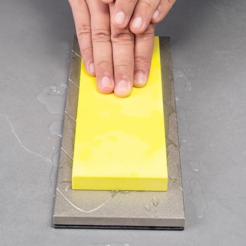 SHARPAL 145H 10 x 4 Inch Diamond Lapping Plate, Whetstone Flattener, Extra Coarse 220 Grit for Coarse Sharpening and Flattening Stones, Fix & Re-levelling any Whetstone and Sharpening Stones thumbnail 6
