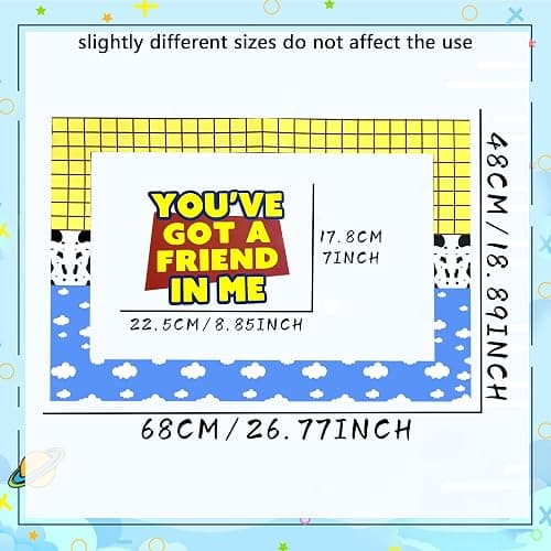 LaVenty You've Got A Friend in Me Party Photo Booth Props Frame | You've Got A Friend in Me Party Photo Booth Props Frame Friend Party Supplies Friends Decor Party Favors for Boy Birthday thumbnail 3