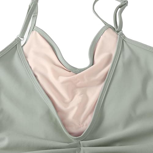 HROYL Women's Classic V-neck Dance Camisole Leotard with Adjustable Straps for Ballet Gymnastics,3S-C11 thumbnail 4