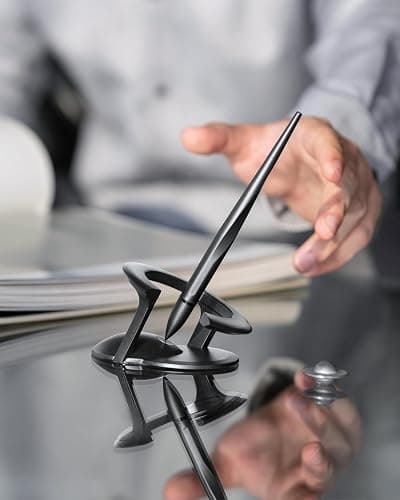 novium Hoverpen Interstellar - Space Black, Ballpoint Pen, Unique Conversational Starter, Premium Futuristic Design, Precision Flow Ink, Schmidt Ballpoint Cartridges thumbnail 2
