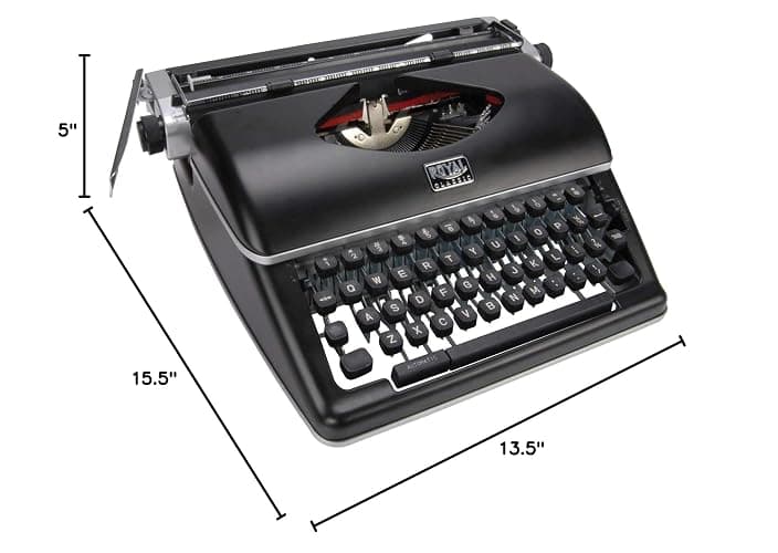 Royal Consumer Information Products Classic Retro Manual Typewriter (Black), Model Number: 79104P thumbnail 2