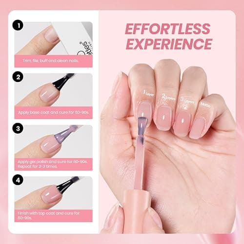 Beetles UV Gel Nagellack Nacktes Farbe, 15 ml Neutrale Cremebraun Gel Nagellack, LED Nagellampe Erforderlich Geschenk für Nagelkunst DIY Nagelstudio Heimmaniküre thumbnail 5