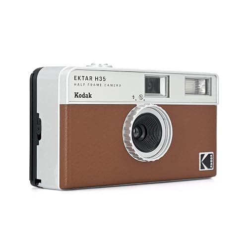 KODAK EKTAR H35 Half Frame Film Camera, 35mm, Reusable, Focus-Free, Lightweight, Easy-to-Use (Brown) (Film & AAA Battery are not Included) thumbnail 2