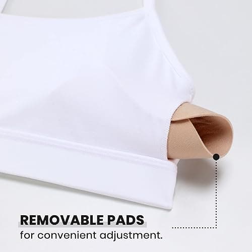 CRZ YOGA Butterluxe Y Back Sports Bras for Women - Padded Racerback Low Impact Spaghetti Thin Strap Workout Yoga Top thumbnail 6