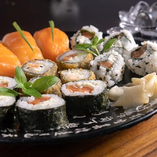 Luney Sushi Making Kit for Beginners, 18 in 1 Sushi Roller Maker Set | With Bamboo Rolling Mat, Bazooka, Chopsticks Holders, Rice Paddle, Avocado Slicer for Adults, Family, Friends, Home, Reusable thumbnail 8