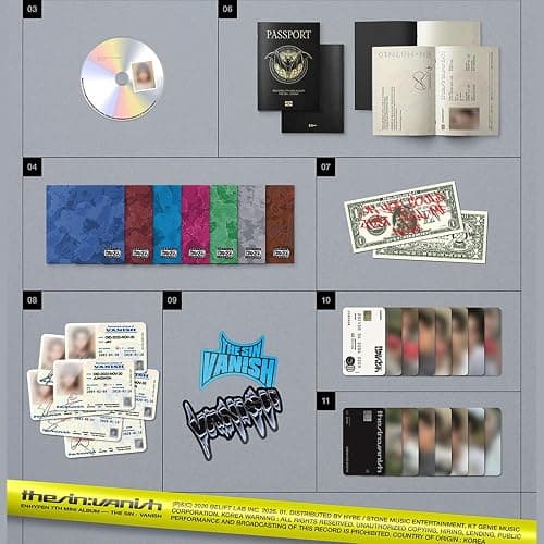 THE SIN : VANISH [FUGITIVES Ver. / Random] + 2 Pin Badges + 4 Extra Photocards thumbnail 4