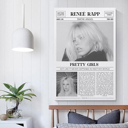GHEH RYT1 Renee Rapp PRETTY GIRLS Canvas Poster Wall Decorative Art Painting Living Room Bedroom Decoration Gift Unframe-style12x18inch(30x45cm) thumbnail 4