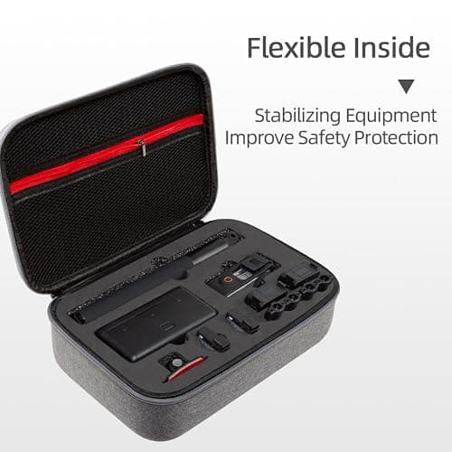 XBERSTAR Étui de transport pour DJI Osmo Action 5 Pro Étui rigide Sac de rangement de voyage pour DJI Osmo Action 5 Pro Accessoires, gris, Étui de transport Action 5 Pro thumbnail 3