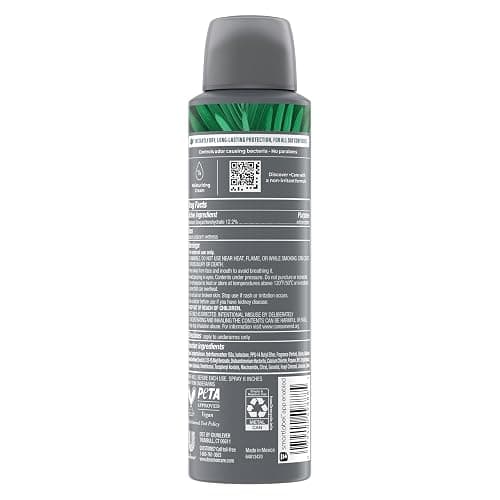 DOVE MEN + CARE Dry Spray Antiperspirant Coastal Cedar 3.8 oz 4 Count | 72 Hour Protection with a Plant-Based Moisturizer thumbnail 8