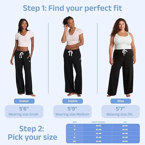 U.S. Polo Assn. Womens Sweatpants with Pockets, French Terry Womens Joggers Wide-Leg Sweats thumbnail 8