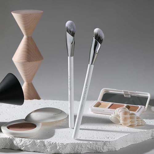 Albeaut Concealer Brush, Angled Under Eye Makeup Small Foundation Precision Face Blending Brush (193 concealer brush) thumbnail 6