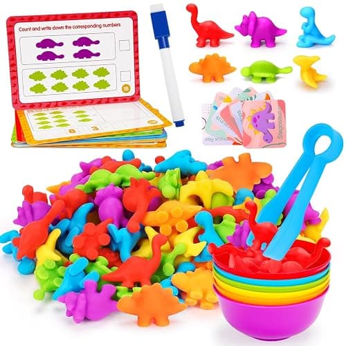 Counting Dinosaurs Montessori Toys for 3 4 5 Years Old Boys Girls Toddler Manipulatives Preschool Learning Activities Kindergarten Educational Sensory Fine Motor Skills Toys for Kids Ages 2-4 3-5 4-8 thumbnail 8