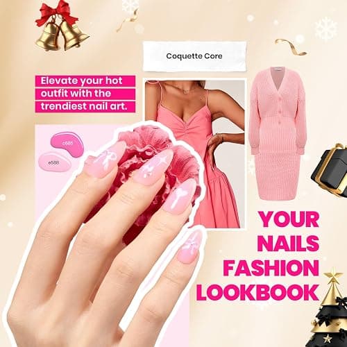 Beetles Winter Gel Polish Kit - Chic Outfits Collection 25 Colors Polish Set, Brown Purple Nude Red Black Color Gel Nails with 3Pcs Base Top Coat Soak off Uv Gel Manicure Kit Gift for Women thumbnail 5