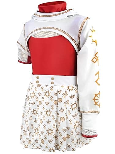 Xefenki Girls Nova Zombies 4 Costume Cheerleader Halloween Cosplay Includes Hooded Sweatshirt T-shirt and One-piece Skirt thumbnail 3