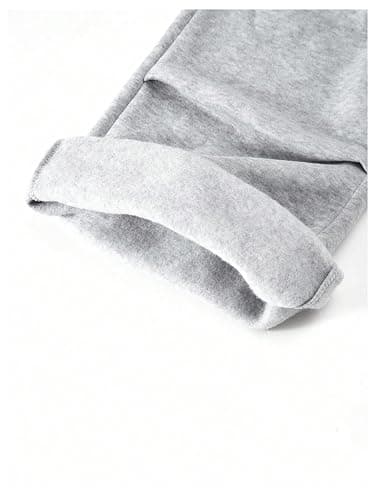 BEAUDRM Girl's Bow Baggy Sweatpants Straight Leg Sweatpants Elastic Waist Stacked Workout Track Athletic Pants thumbnail 4