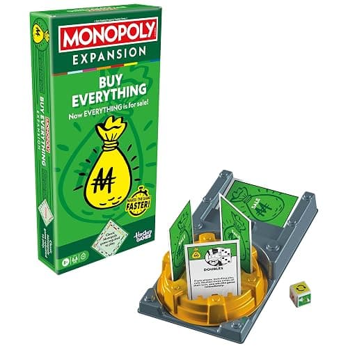 Monopoly Buy Everything Expansion | Add More Fun to Classic Monopoly Game and Play Faster | Ages 8+ | 2-6 Players | 40 Mins. | Family Board Games | Kids thumbnail 14