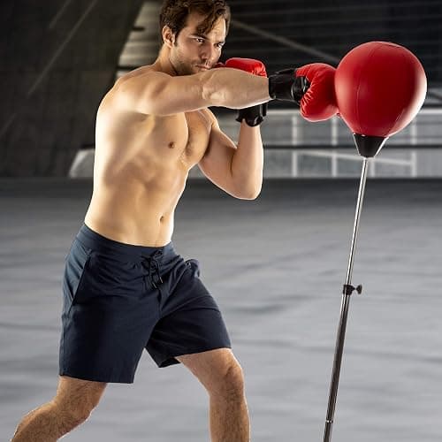 TechTools Punching Bag with Stand, Boxing Bag for Teens & Adults - Height Adjustable - Speed Bag for Training, Boxing Equipment, Stress Relief & Fitness thumbnail 5