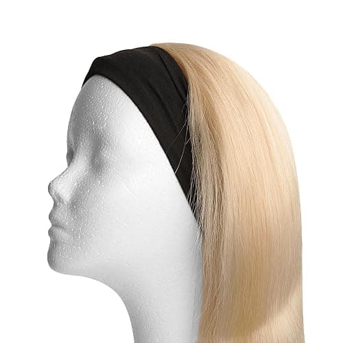 Red by Kiss 2 Pcs 60mm Headbands for Women, Wide Stretchy Elastic Hairband Fashion Workout Yoga Running Sport Hair Accessories (Black&Leopard) thumbnail 6
