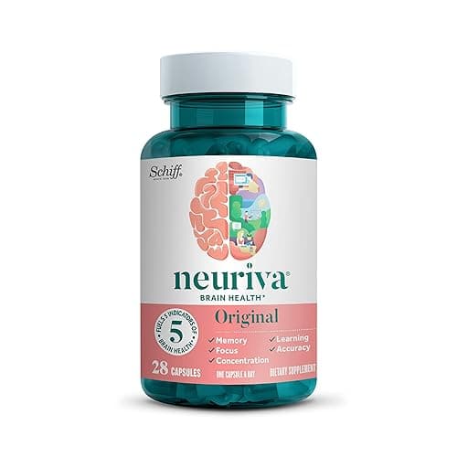 NEURIVA Original Decaffeinated Clinically Tested Nootropic Brain Supplement for Memory, Focus & Concentration, NeuroFactor & Phosphatidylserine, 28ct Capsules thumbnail 17