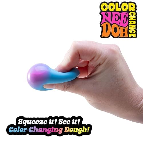 Schylling NeeDoh Teenie Fab Four Needoh 4 Pack - Sensory Squeeze Toy - 1.5" in Diameter - Colors May Vary thumbnail 3