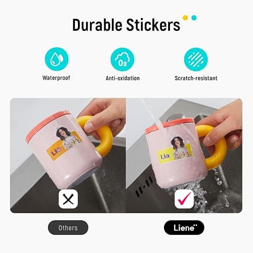 Liene Sticker Paper & Cartridge (Enhanced Adhesion Version) - Includes 2 Ink Cartridge Refills & 72 Sheets of 4x7" Printable Sticker Paper, Dye Sublimation, Compatible Only with Liene PixCut S1 thumbnail 3