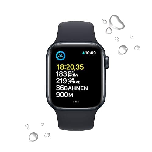 Apple Watch SE (2. Generation) (GPS, 40mm) - Aluminiumgehäuse Mitternacht mit Sportarmband Mitternacht - Regular (Generalüberholt) thumbnail 4