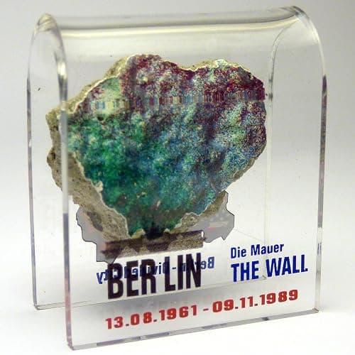 Original Piece of the Berlin Wall - Authentic Souvenir from the Real Wall in Germany Mounted in Acrylic Display (Small (2"X2"), Divided City) thumbnail 6