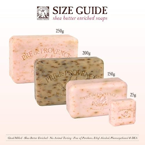Pre de Provence Artisanal Soap Bar, Enriched with Organic Shea Butter, Natural French Skincare, Quad Milled for Rich Smooth Lather, 8.8 Ounce, Lily Of The Valley thumbnail 13
