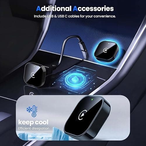 Yizro Wireless CarPlay Adapter for Apple iPhone ＆Android（2025-2026 Upgrade） Small Size, Plug and Play, Fast and Stable Connection Wireless Adapter for CarPlay＆Android thumbnail 7