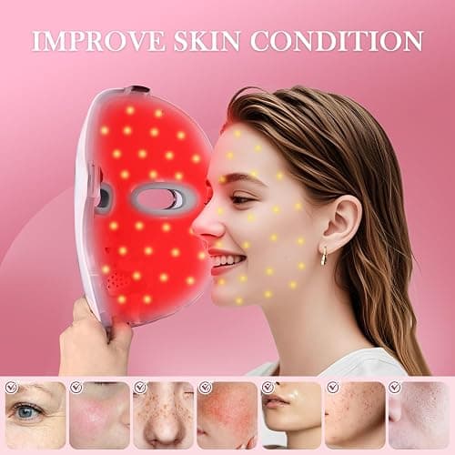 7 Colors LED Light Mask, Red Light Mask,Skin Care at Home, thumbnail 2