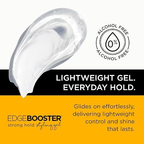 Style Factor EDGE BOOSTER® Strong Hold Styling Gel | Alcohol-Free Hair Gel with Camellia Sinensis Seed Oil for Curly, Wavy & Sleek Styles | Frizz Control, Long-Lasting and Flexible Hold (16.9oz) thumbnail 5