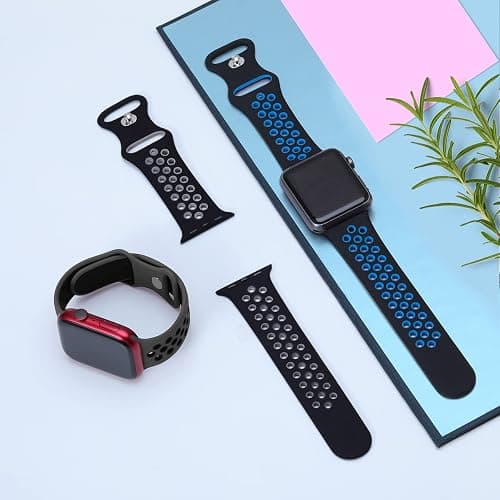 DigiHero Sport Straps Compatible with Apple Watch Straps 44mm 46mm 42mm 40mm 45mm 41mm 38mm 49mm Women Men, Breathable Soft Silicone for iWatch Series 11 10 9 8 7 6 5 4, Ultra SE 3 2 1 thumbnail 4