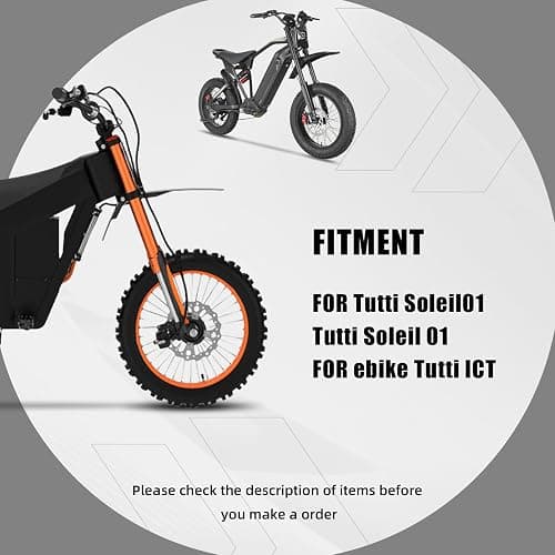 BAOUFF Seat Cover for Tutti,Waterproof Non-Slip Cushion Cover for Tuttio Electric Dirt Bike Soleil 01 and Ebike ICT-Black thumbnail 2