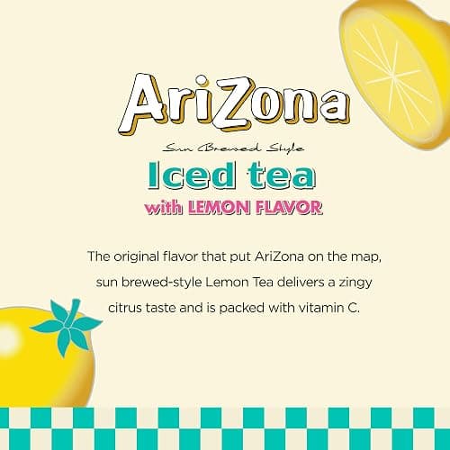 AriZona Lemon Tea - 16 Fl Oz (Pack of 12) thumbnail 4