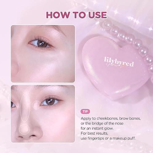 lilybyred Luv Beam Glow Veil | Korean Heart-Shaped Highlighter, Multi-Dimensional Glow, Luminous & Radiant Finish, Gel-Powder Formula, Buildable & Blendable, Long-Lasting, 0.11 oz (01 Dreamy Beam) thumbnail 9