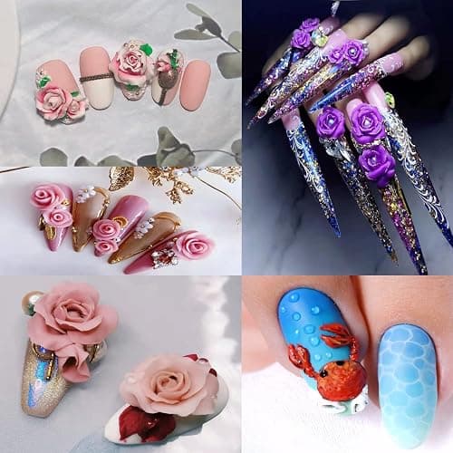 14 Colors Sculpture Painting Nail Gel Set, 3D Nail Carved Gel Sculpture Creative DIY Decoration Painting Glue Soak Off UV, with 1 Carved Painting Pen (14PCS) thumbnail 2