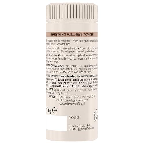Taft - Schwarzkopf - Poudre Coiffante Cheveux - 2-En-1 - Volume - Longue Durée - Effet Matifiant - Effet Décoiffé - Ne colle pas - 99% d'ingrédients d'origine naturelle - Contenant de 10 g thumbnail 4