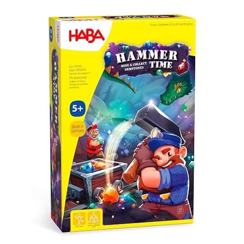 HABA Hammer Time | Fast Dexterity Game for Kids Ages 5+ | Fun Gem-Smashing Family Game for 2–4 Players | Action-Packed Preschool & Early School-Age Game | Made in Germany - Image 1