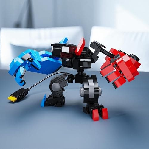 DRZYJ Building Block Set, Classic Game Controller Mech Robot Building Kit, Birthday Party Decorations Supplies, Gifts for Kids Adults (418 Pieces) thumbnail 7