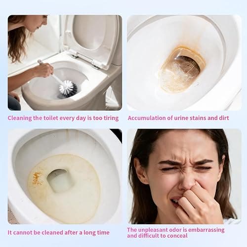 LmliveSKT Automatic Toilet Bowl Cleaner Tablets, 30-Pack Long-Lasting Toilet Tank Cleaner for Bathroom, Blue Water Freshener, Prevents Stains & Odor, Safe for All Toilets (30, Blue and Pink) thumbnail 3